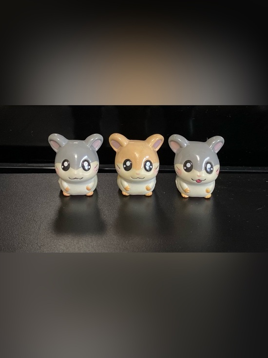 Other - Hamtaro Hambini Triplet Figures